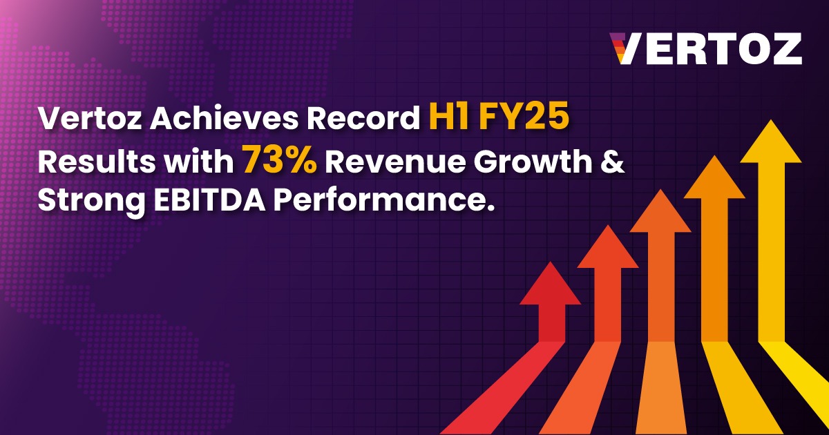 Vertoz Achieves Record H1 FY25 Results with 73% Revenue Growth and Strong EBITDA Performance